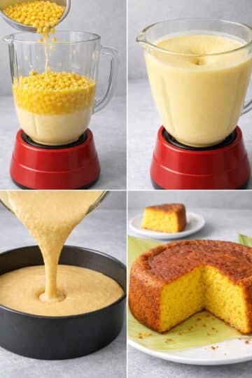 Bizcocho de Elote en Licuadora
