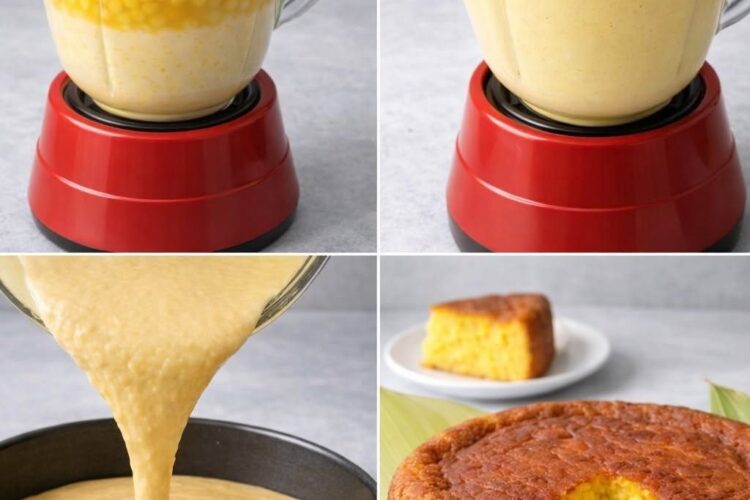 Bizcocho de Elote en Licuadora