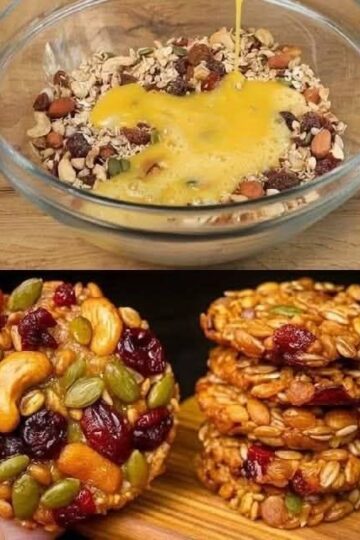 Galletas de Avena con Nueces y Pasas Sin Azúca