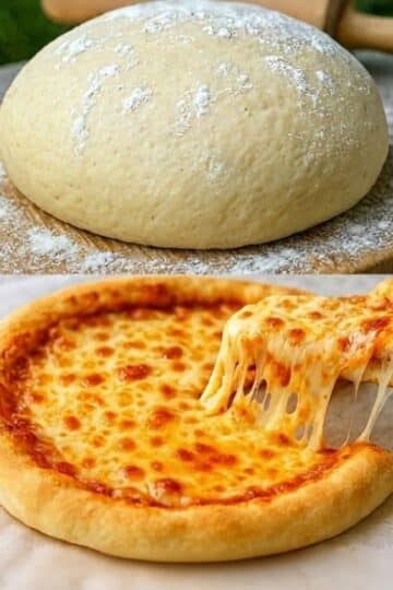 La receta para la masa de pizza casera