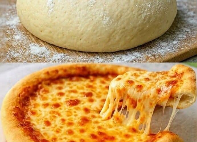 La receta para la masa de pizza casera