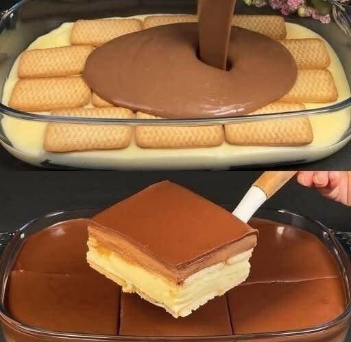 Pastel frio de galletas Maria