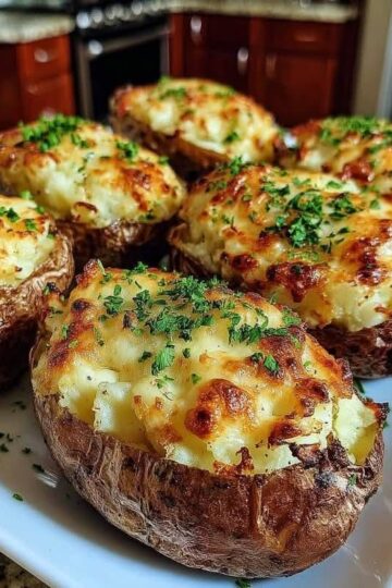 Patatas rellenas de queso