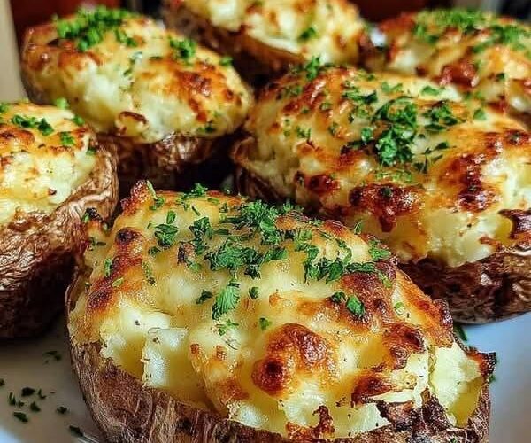 Patatas rellenas de queso