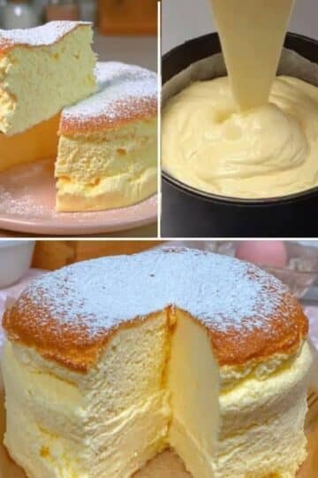 Tarta de queso de algodón japonesa