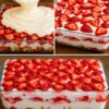 Tiramisú de fresa listo en 10 minutos, ¡delicioso!