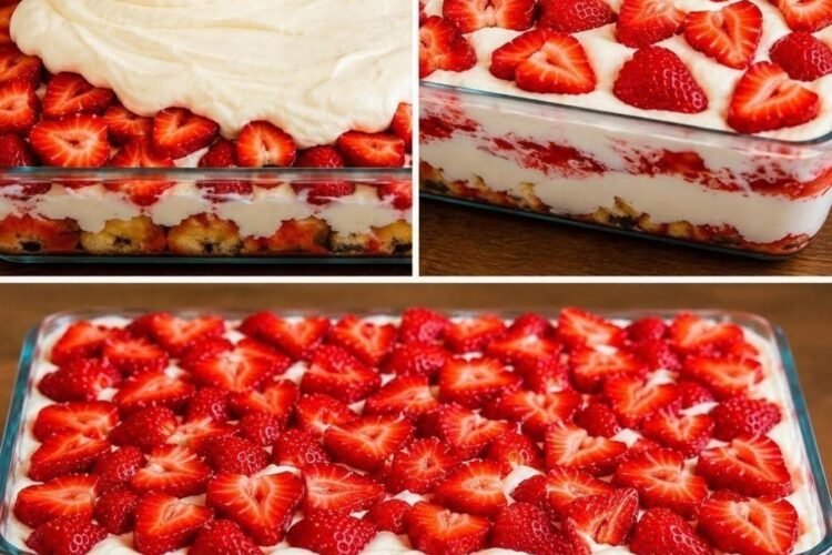 Tiramisú de fresa listo en 10 minutos, ¡delicioso!