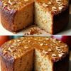 pastel de zanahoria, manzana y avena sin azúcar