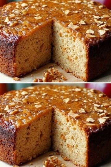 pastel de zanahoria, manzana y avena sin azúcar