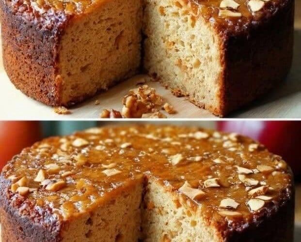 pastel de zanahoria, manzana y avena sin azúcar