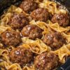 ALBÓNDIGAS SUECAS Y FIDEOS