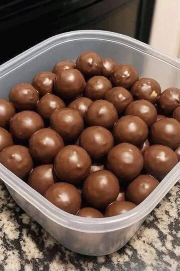 Bolitas de mantequilla de maní sin horno