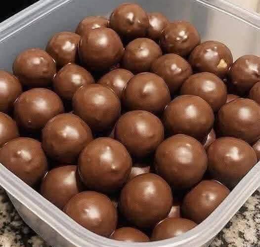 Bolitas de mantequilla de maní sin horno