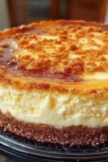Delicia de Tarta de Queso Cremosa con Caramelo