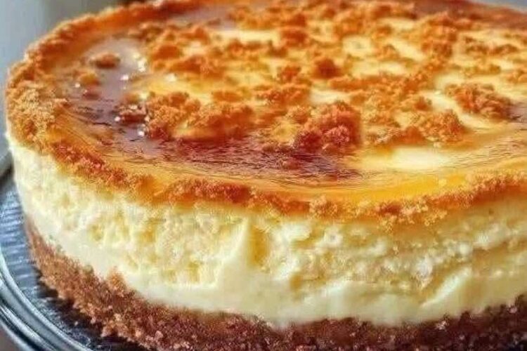 Delicia de Tarta de Queso Cremosa con Caramelo