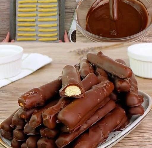 Palitos de Galleta Bañados en Chocolate