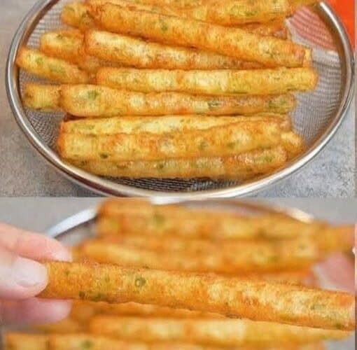 Papas Fritas con Queso Hechas con Papas Hervidas