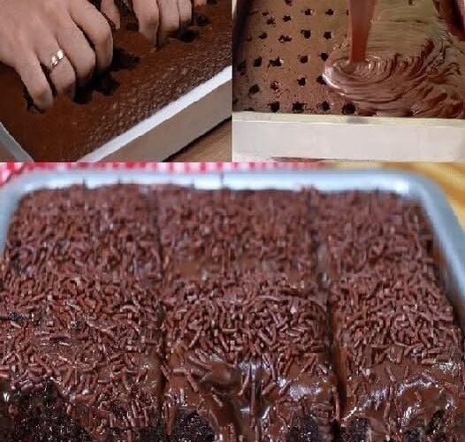 Pastel de Chocolate de 3 Capas con Brigadeiro