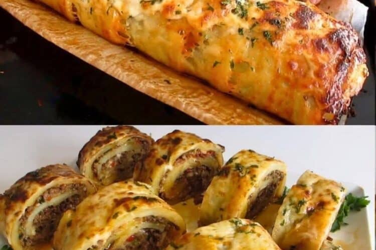 Rollo de Papa Relleno de Carne